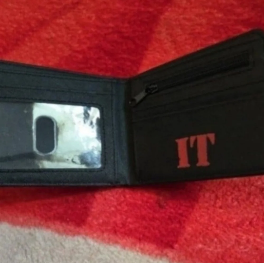 New It clown pennywise Halloween horror leather wallet
